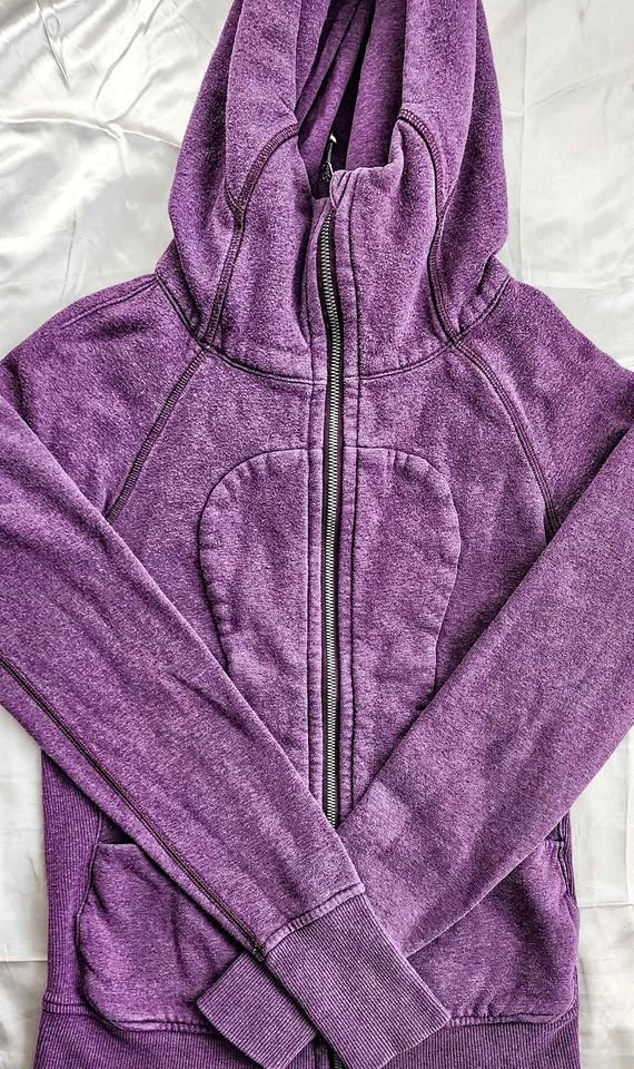 Lululemon Scuba Full-Zip Hoodie - Purple/Magenta - Size 2