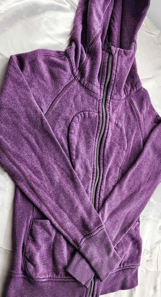 Lululemon Scuba Full-Zip Hoodie - Purple/Magenta - Size 2 - photo 2