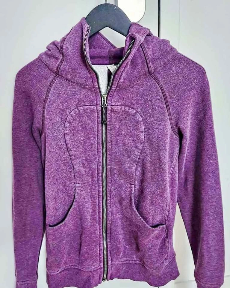 Lululemon Scuba Full-Zip Hoodie - Purple/Magenta - Size 2 - photo 5