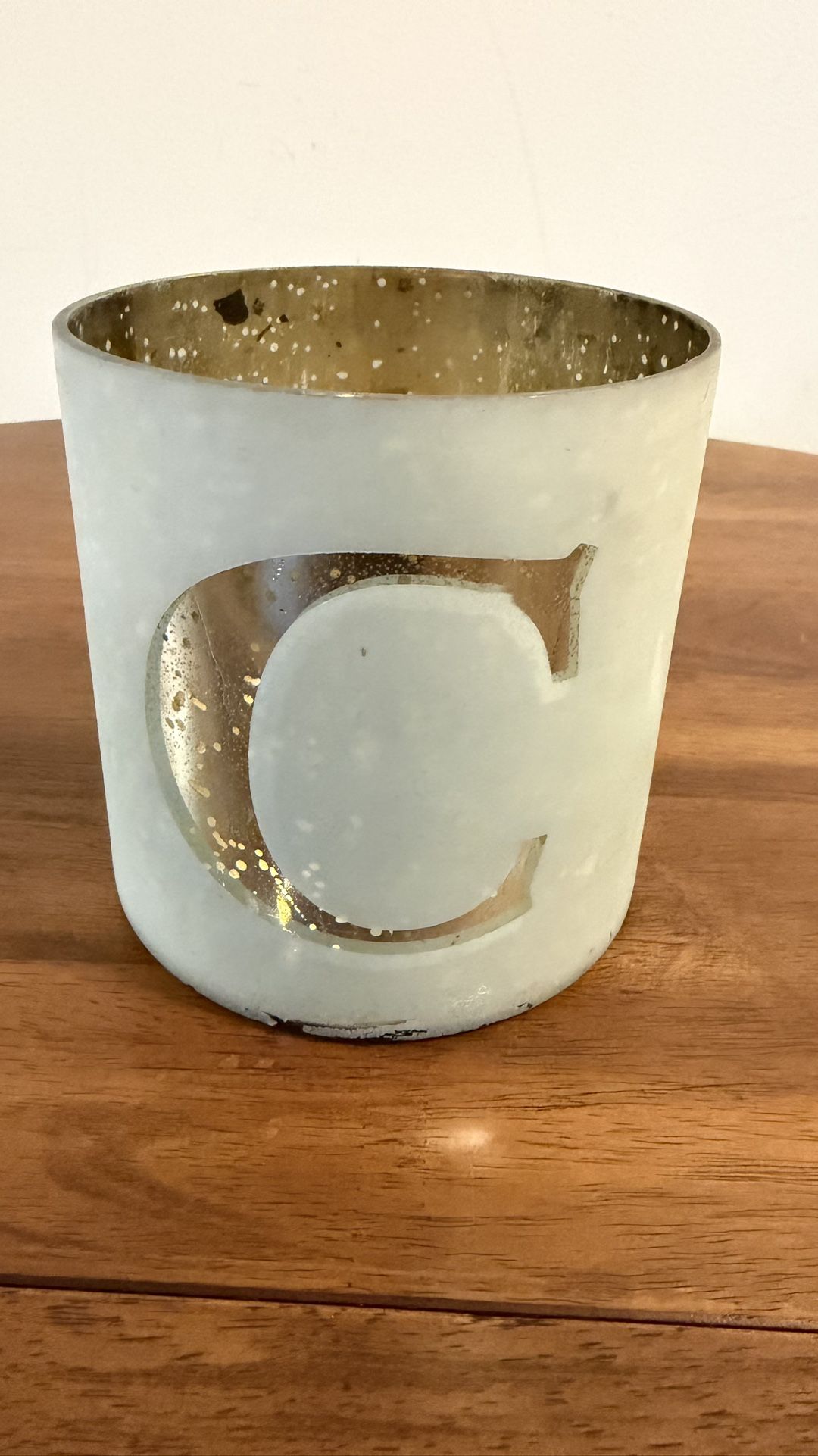 Modern Ceramic Planter w/ Marble Finish & Gold Saucer