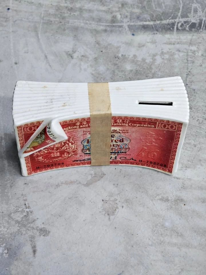 Unique Money Stack Piggy Bank