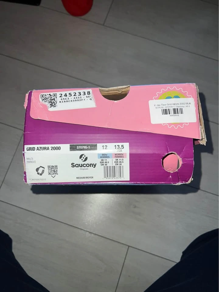 Saucony Grid Azura 2000 Jae Tips "Remember Who Fronted" Size 12 - photo 3
