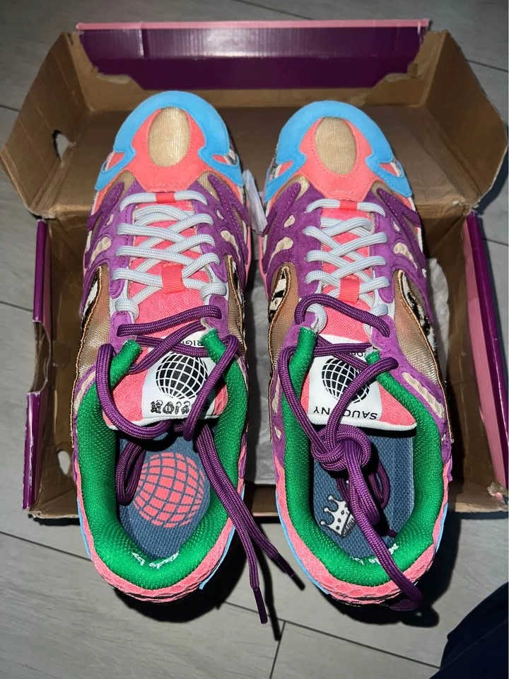 Saucony Grid Azura 2000 Jae Tips "Remember Who Fronted" Size 12 - photo 4