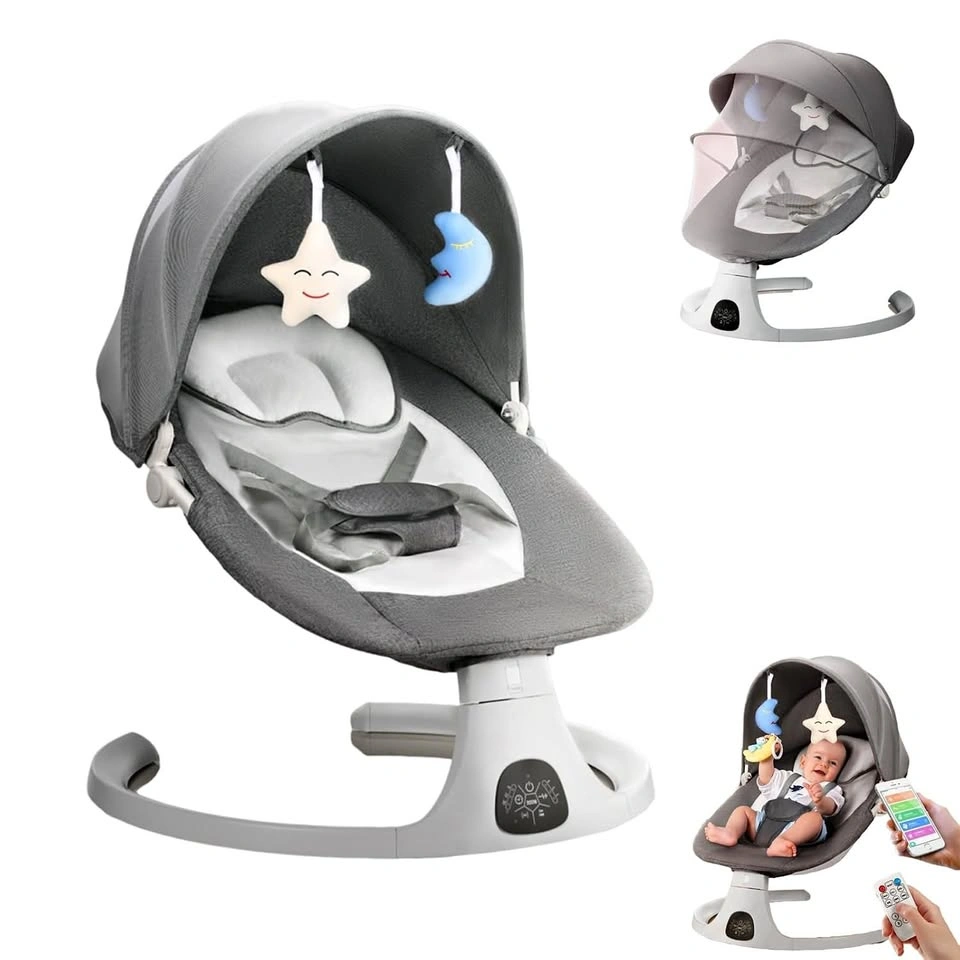 Bluetooth Baby Swing for Infants - 5 Speeds, Music, Remote