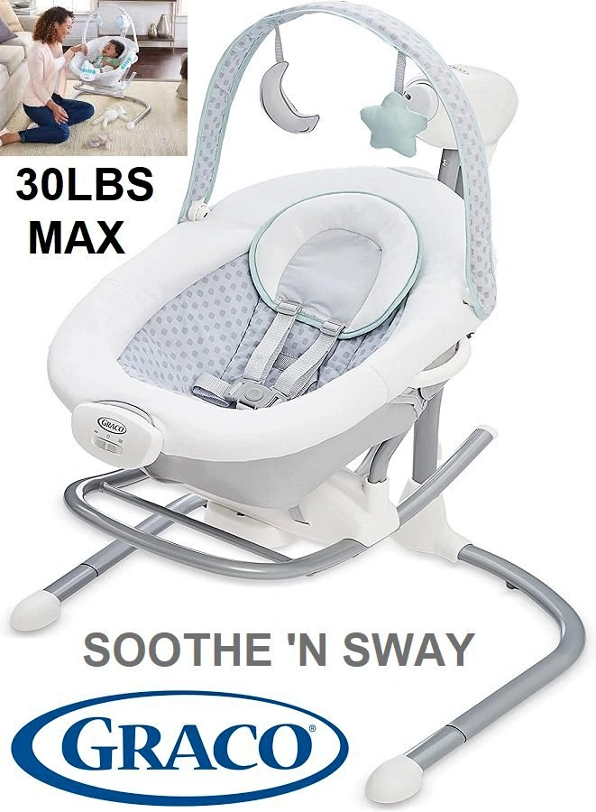 Graco Soothe n Sway LX Swing & Bouncer - 2-in-1 Baby Swing
