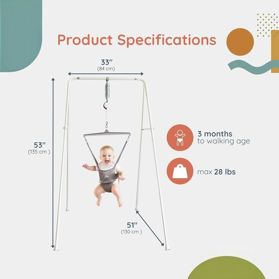 Jolly Jumper with Stand Baby Jumper, Indoor/Outdoor, Up to 28lbs - photo 2