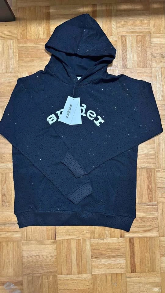 Rhinestone Spider Hoodie - Brand New