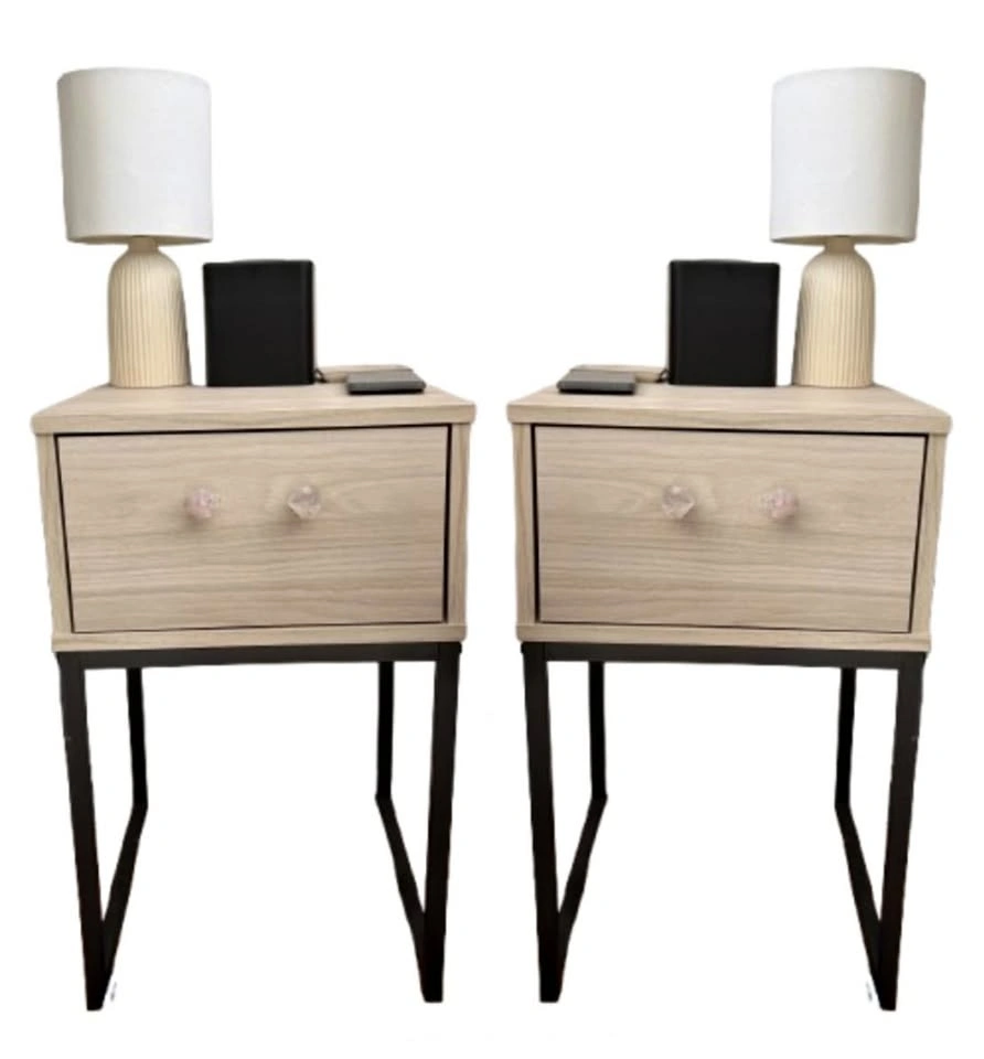 PICKUP ASAP 2x Socalle 16" 1 Drawer Nightstands