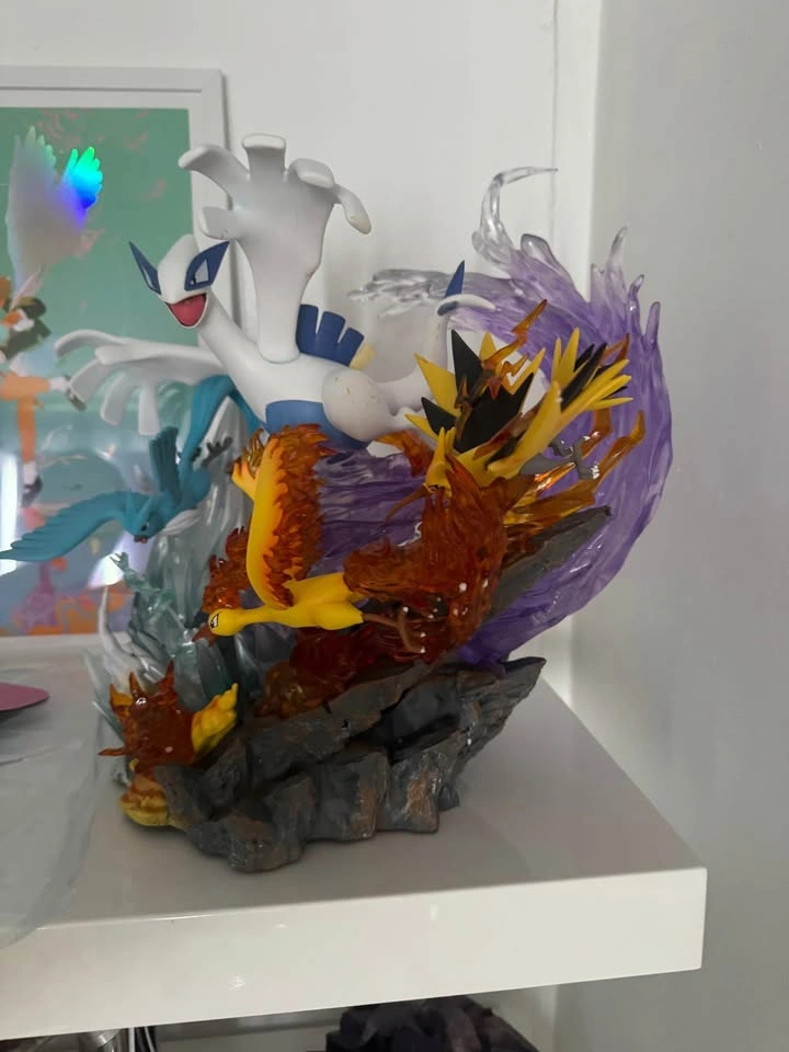 Pokemon Lugia and birds Statue GK Figure OVER 12 INCHES - photo 3