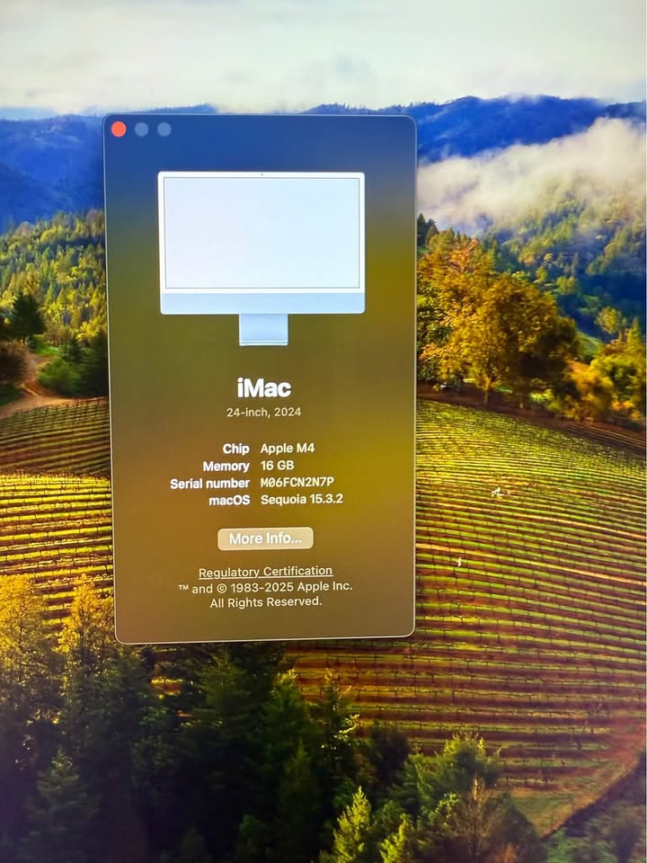 iMac 24-inch M4 Chip Blue Color Like New ✅Price Firm✅ - photo 3