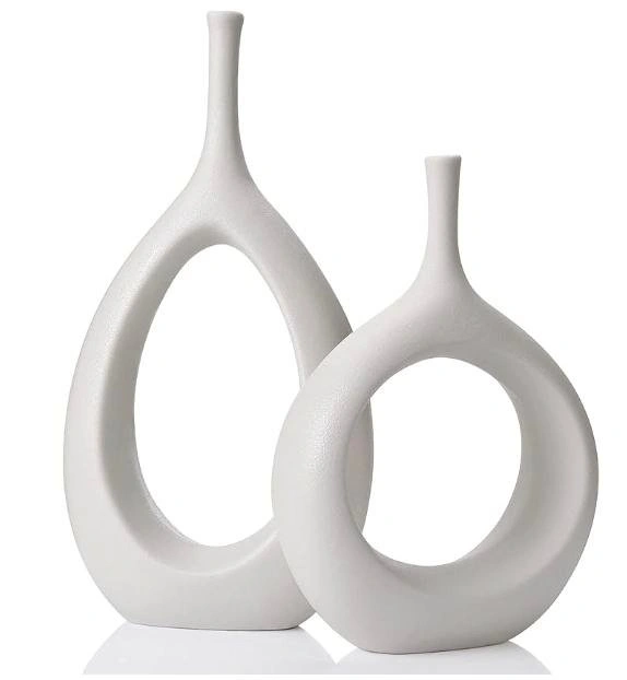 White Ceramic Vases PRICE NEGOTIABLE