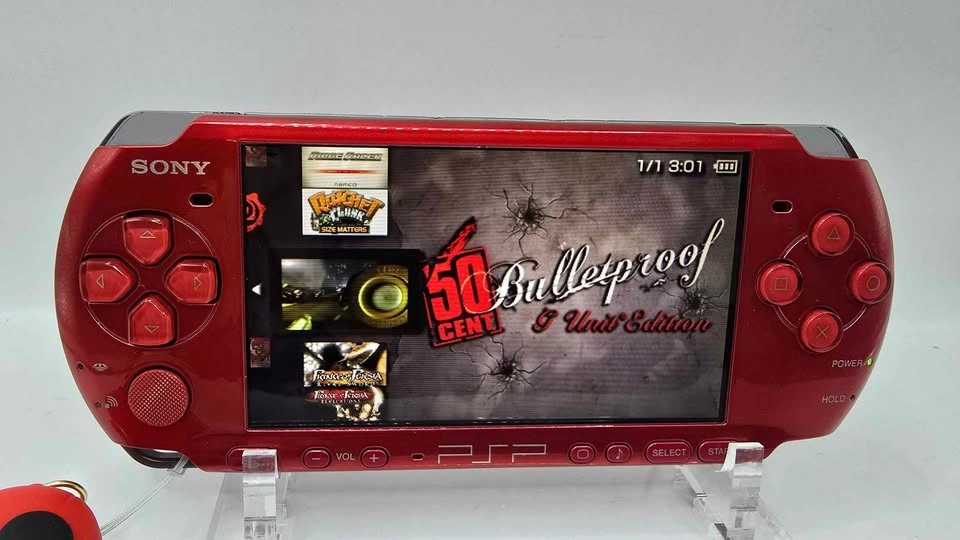 Modded Sony PSP 3000 Vibrant Red / 128GB - photo 3