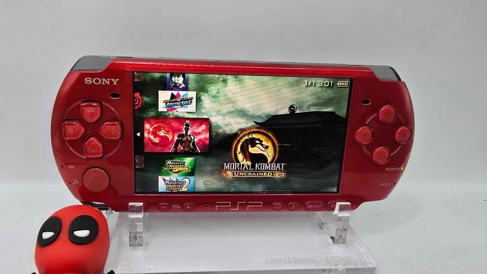 Modded Sony PSP 3000 Vibrant Red / 128GB - photo 4
