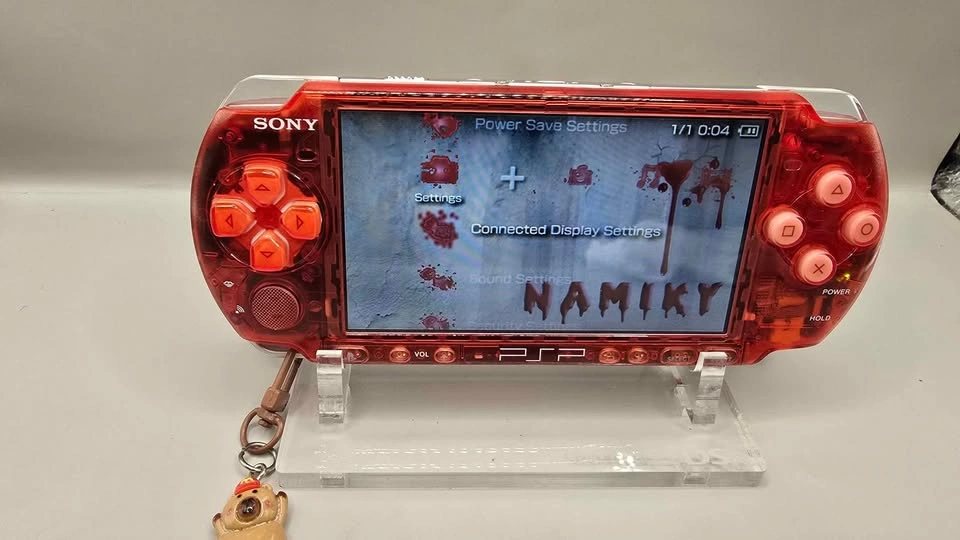 Sony PSP 3000 Clear Red / 128GB Micro SD Card - photo 2