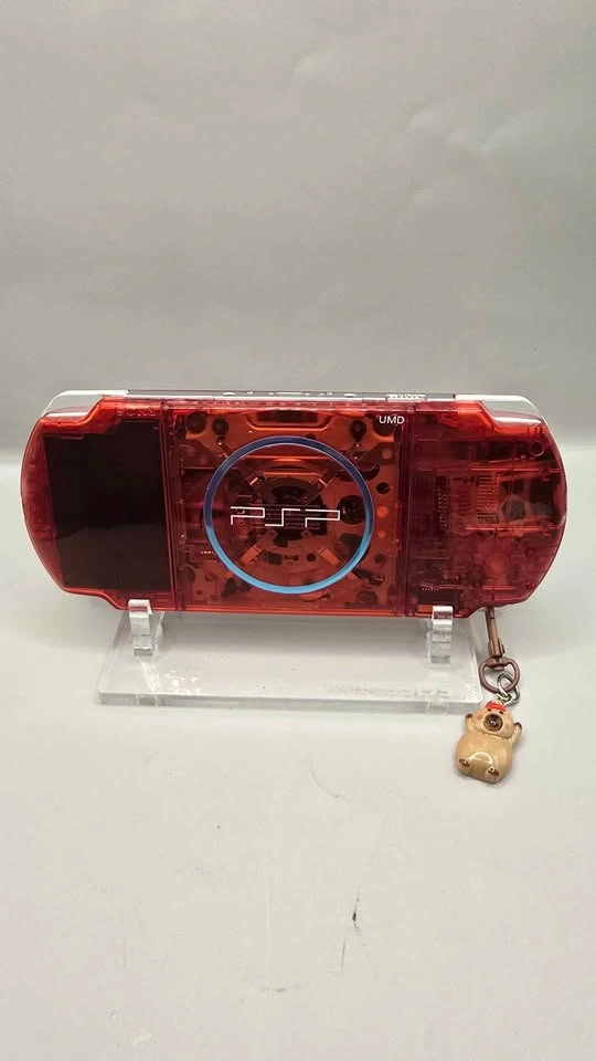 Sony PSP 3000 Clear Red / 128GB Micro SD Card - photo 3