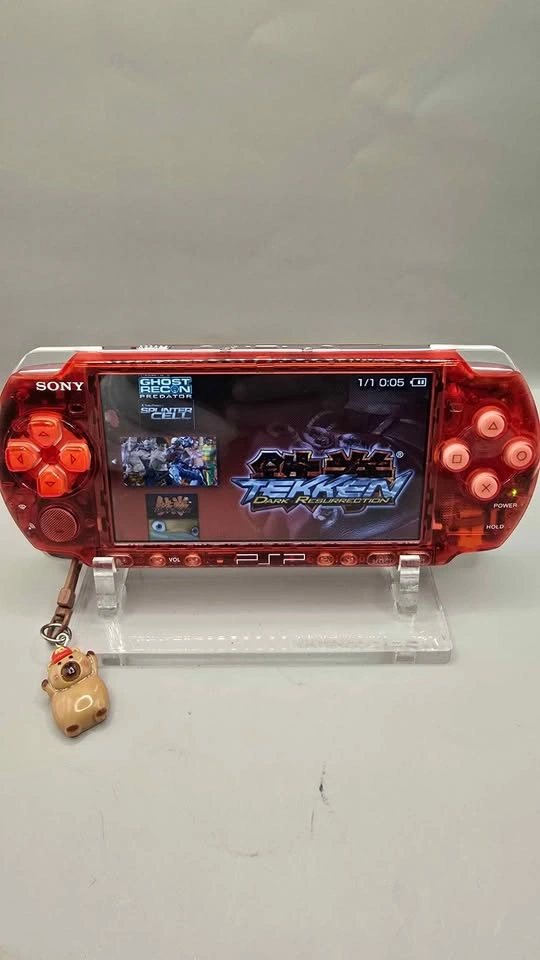 Sony PSP 3000 Clear Red / 128GB Micro SD Card - photo 4