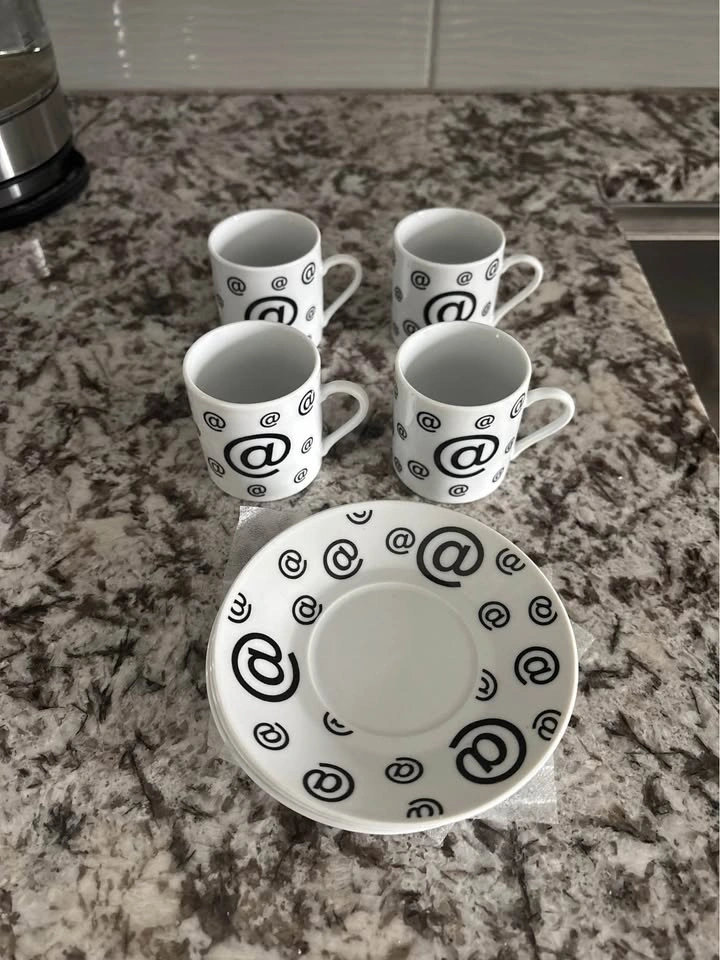 Espresso Cups and Plates Set - photo 4