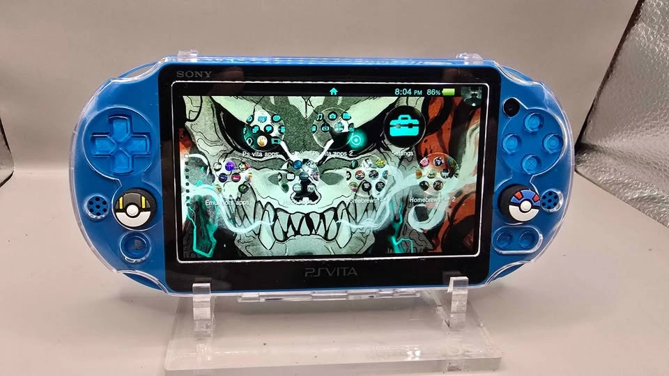Sony PS Vita 2000 Blue w/ 512GB SD Card - photo 2