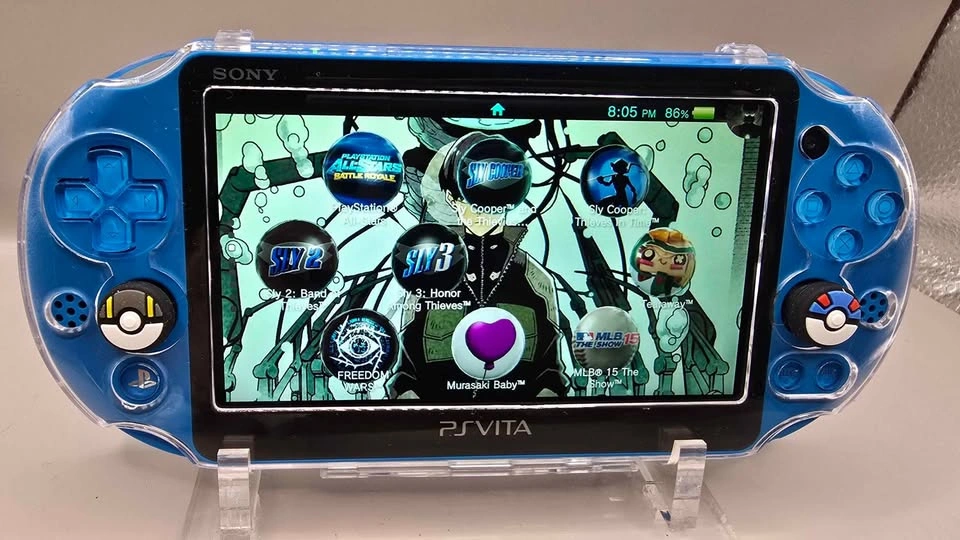 Sony PS Vita 2000 Blue w/ 512GB SD Card - photo 5