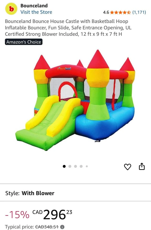 Bounce House Castle with Basketball Hoop - photo 2
