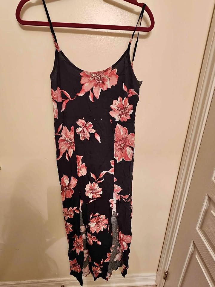 BNWT floral full length cotton summer dress (M)
