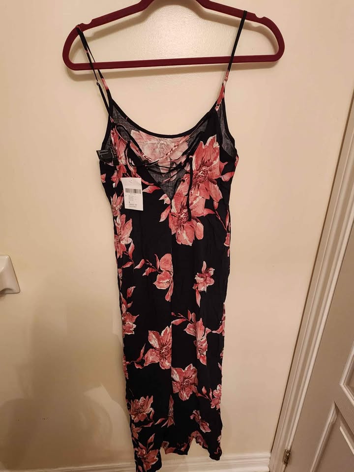 BNWT floral full length cotton summer dress (M) - photo 2