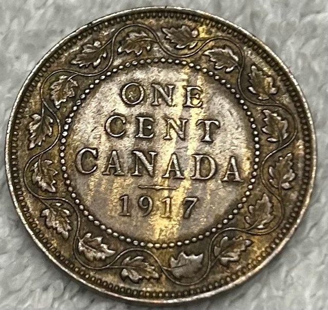 1917 Canadian Large Cent Ms RB Details