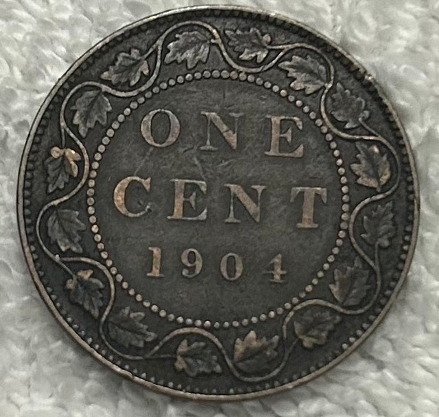1904 Canadian Large Cent Coin