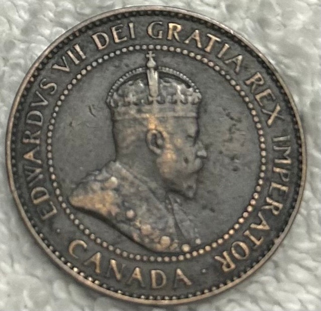 1904 Canadian Large Cent Coin - photo 2
