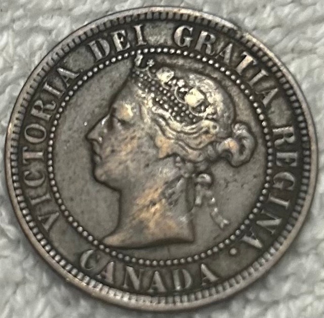 1888 Canadian Large Cent - photo 2