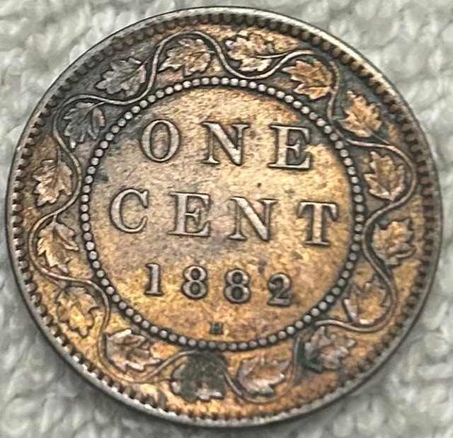 1882-H Canadian Large Cent Coin