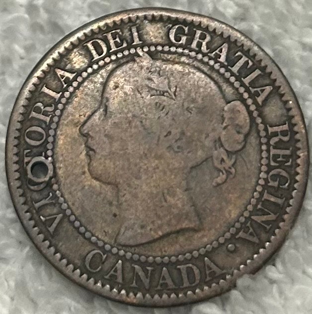 1859 Canadian Large Cent W9/8 *Rare Variety* - photo 2