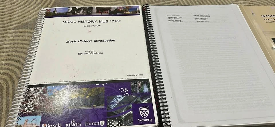 Music History 1710 Textbooks