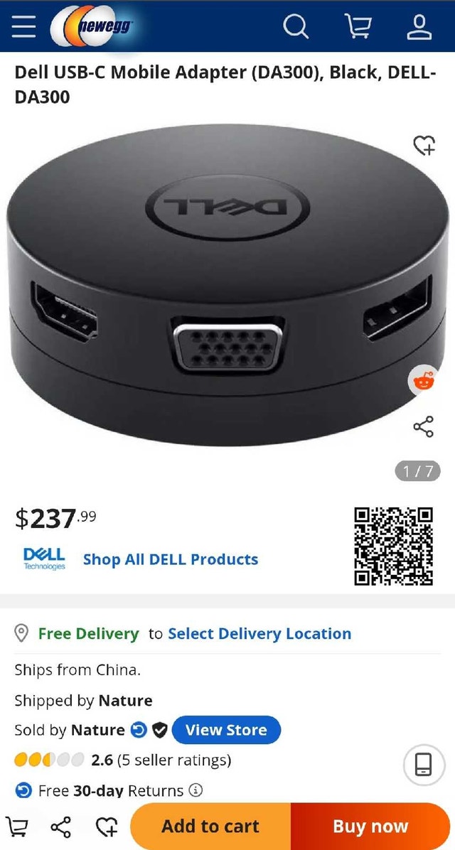 Dell USB-C Mobile Docking Hub Adapter (DA300), Black - photo 5