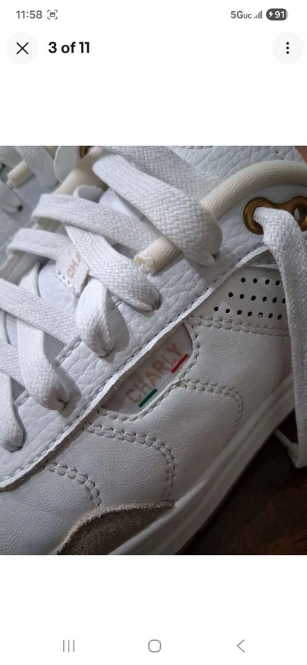 Charly Mens White Shoes Size 10 - photo 3