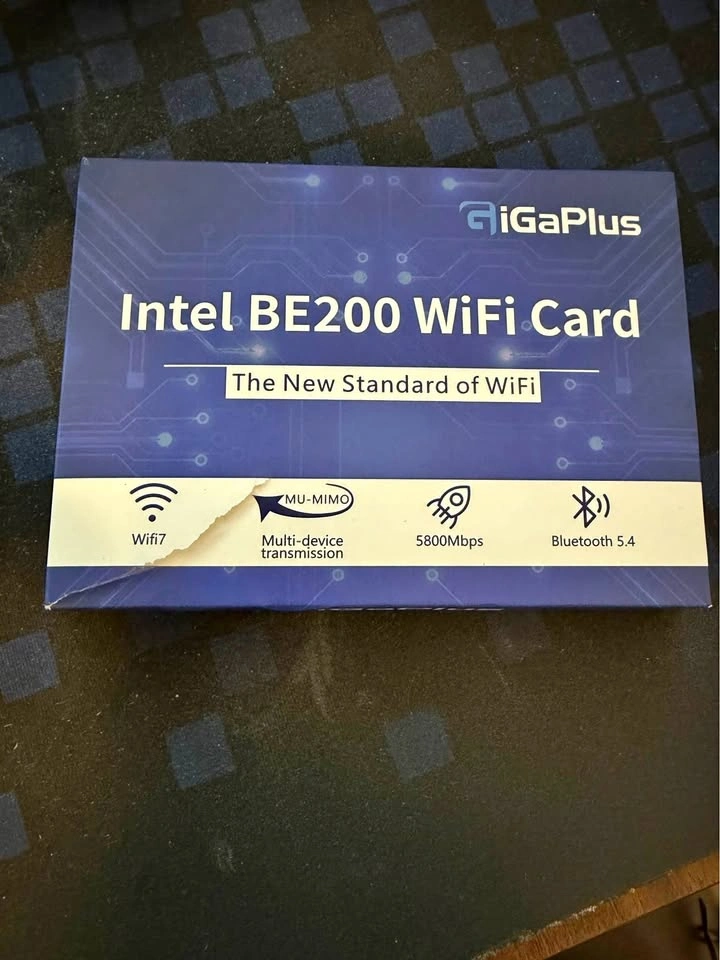 GiGaPlus Intel BE200 WiFi Card Wifi7 Bluetooth 5.4