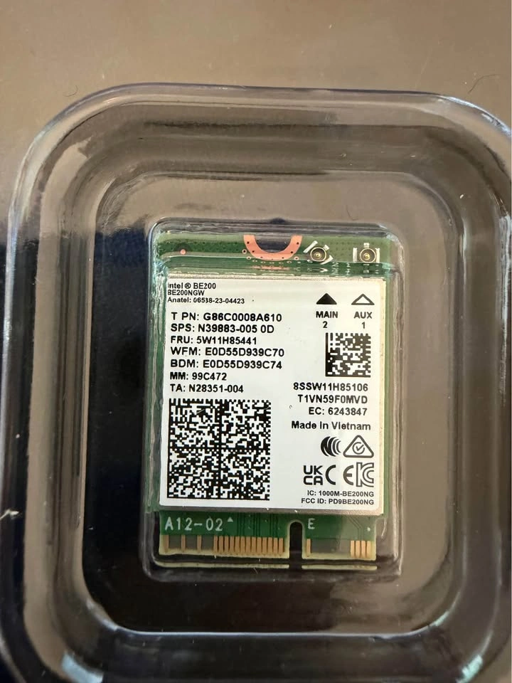 GiGaPlus Intel BE200 WiFi Card Wifi7 Bluetooth 5.4 - photo 3