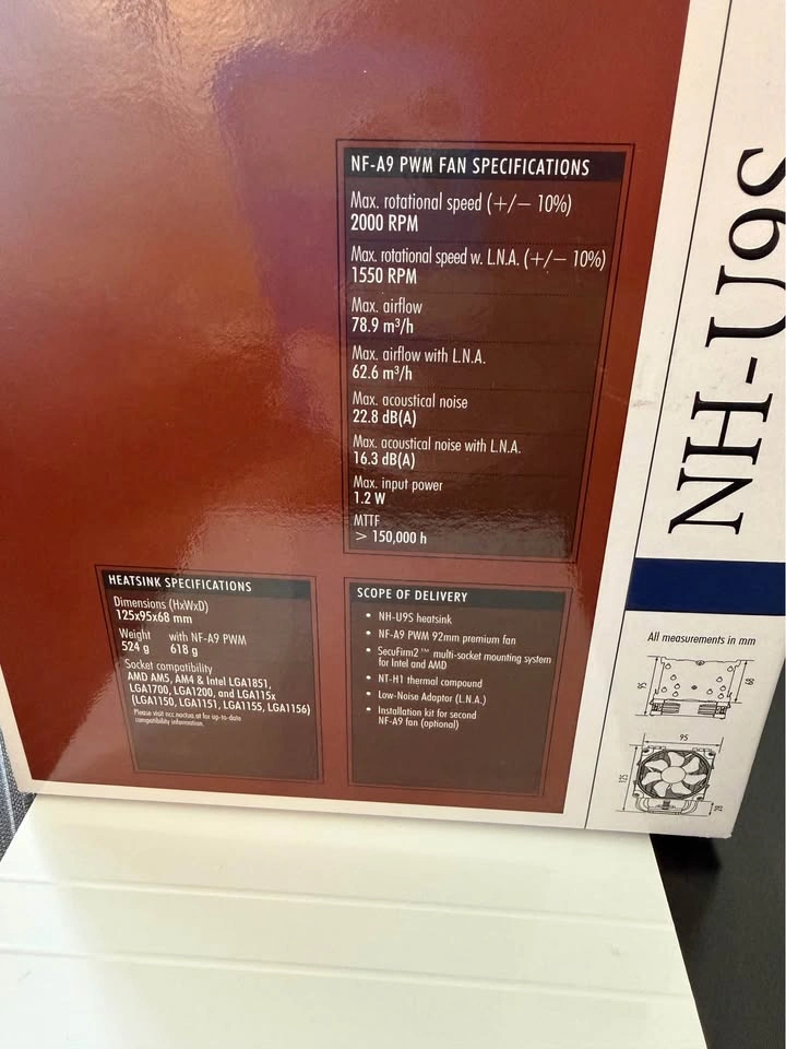 Noctua NH-U9S CPU Cooler - photo 3
