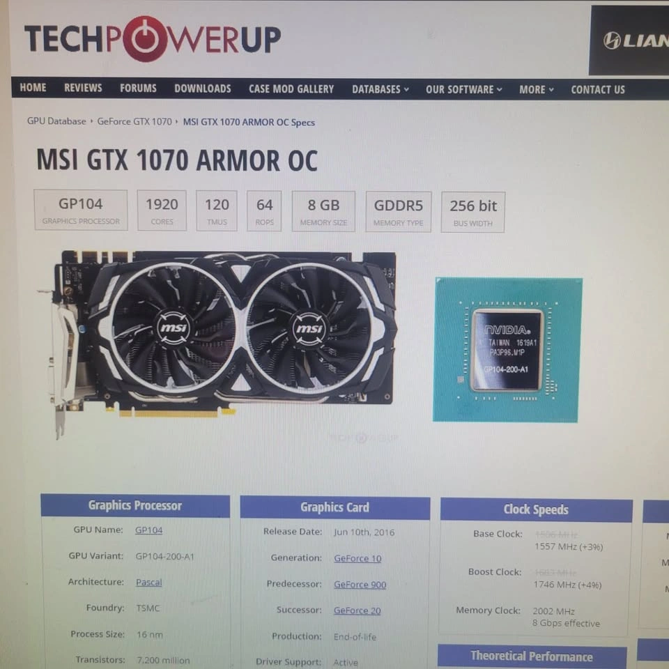 Gaming PC i5 + MSI GTX 1070 ARMOR OC - photo 5
