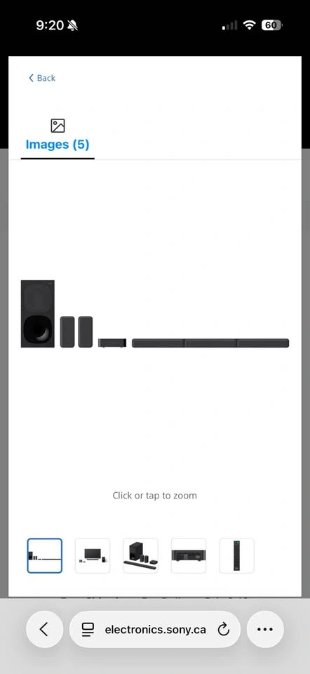 Sony 5.1 Home Theatre Soundbar System - photo 2