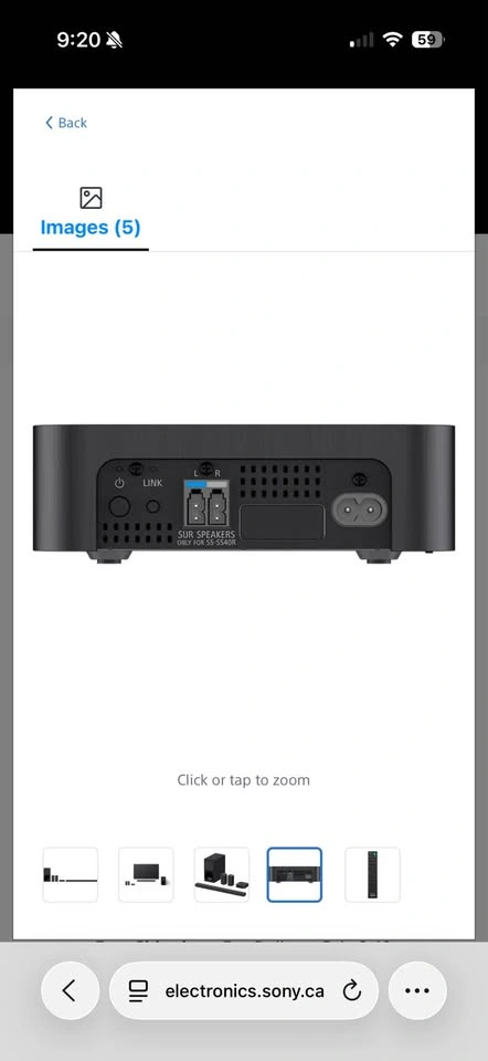 Sony 5.1 Home Theatre Soundbar System - photo 4