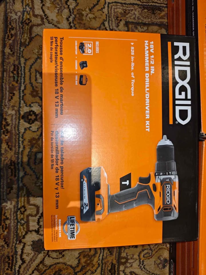 RIDGID 18V 1/2 in Hammer Drill Kit - photo 2