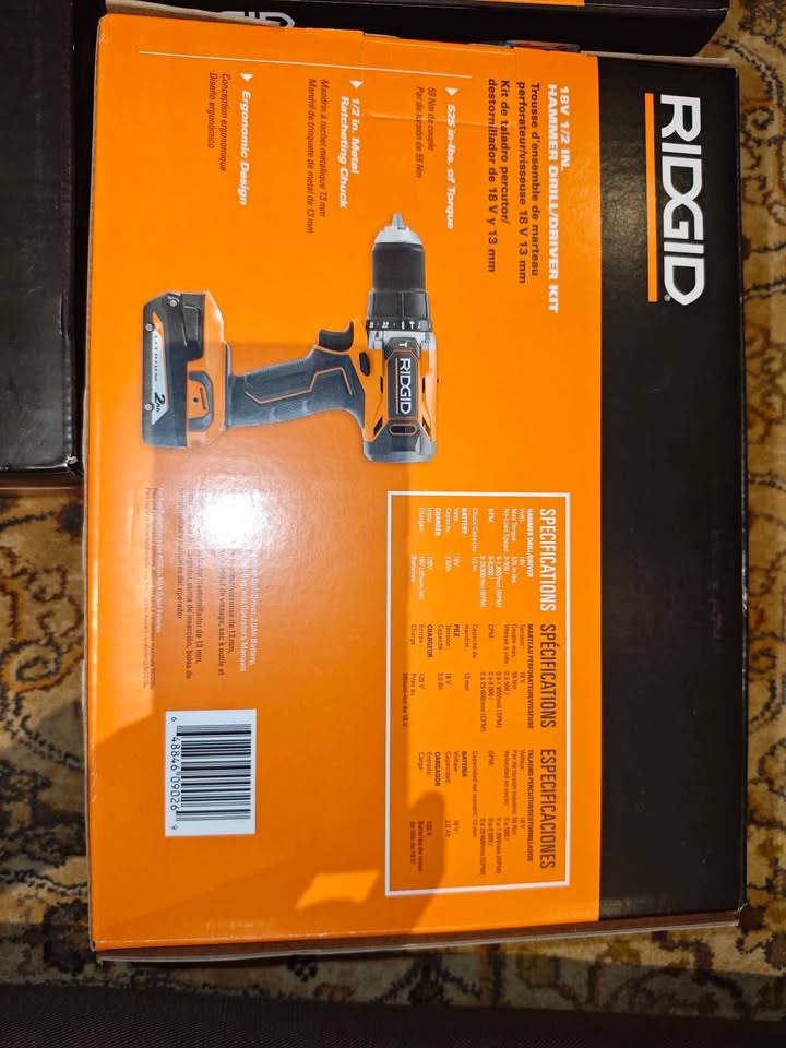 RIDGID 18V 1/2 in Hammer Drill Kit - photo 3