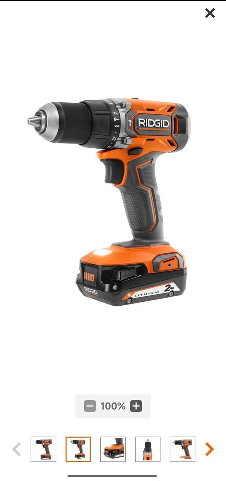 RIDGID 18V 1/2 in Hammer Drill Kit - photo 5
