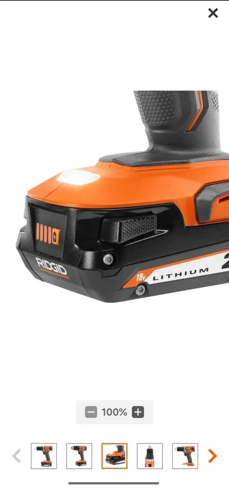 RIDGID 18V 1/2 in Hammer Drill Kit image indicator(6)