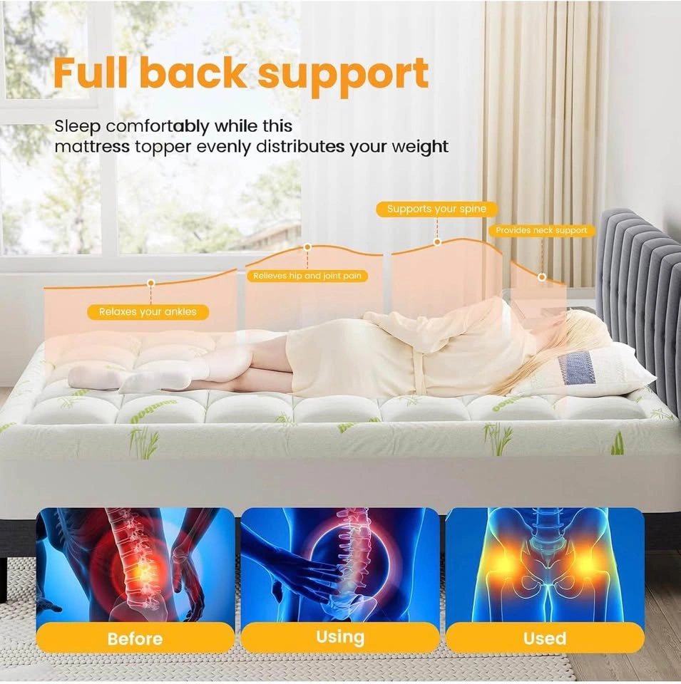 Queen Bamboo Viscose Mattress Topper - Brand New - photo 2