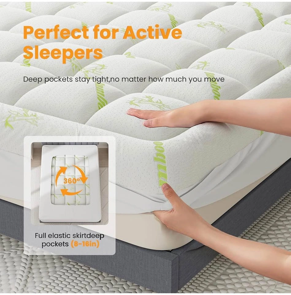 Queen Bamboo Viscose Mattress Topper - Brand New - photo 4