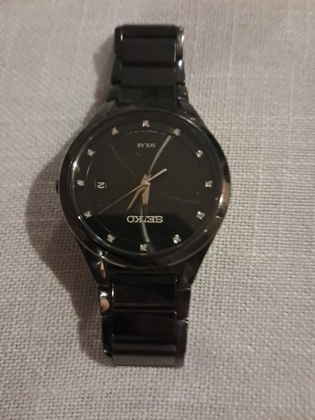 Seiko Solar Men's Black Watch - SNE243 - photo 2