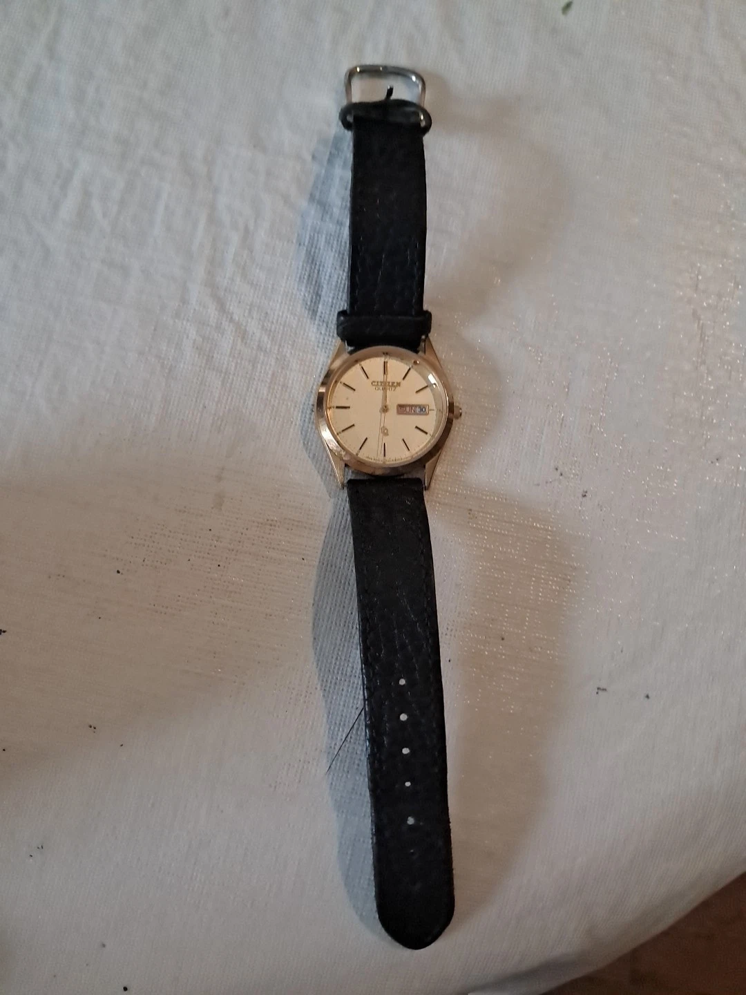 Citizen CQ Quartz Men's Watch Gold Tone 36mm Vintage
