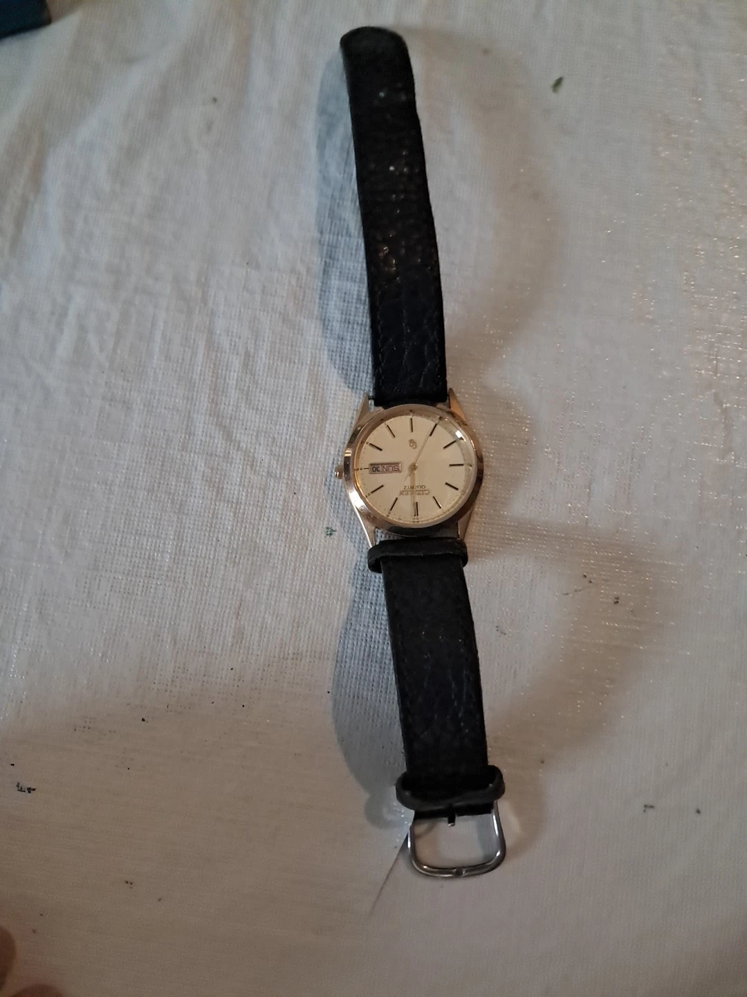 Citizen CQ Quartz Men's Watch Gold Tone 36mm Vintage - photo 2